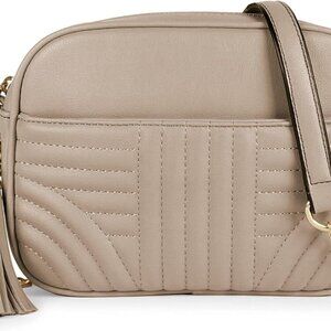 Quilted Crossbody Bags for Women - Stylish Camera Bag with Tassel - Lightweight